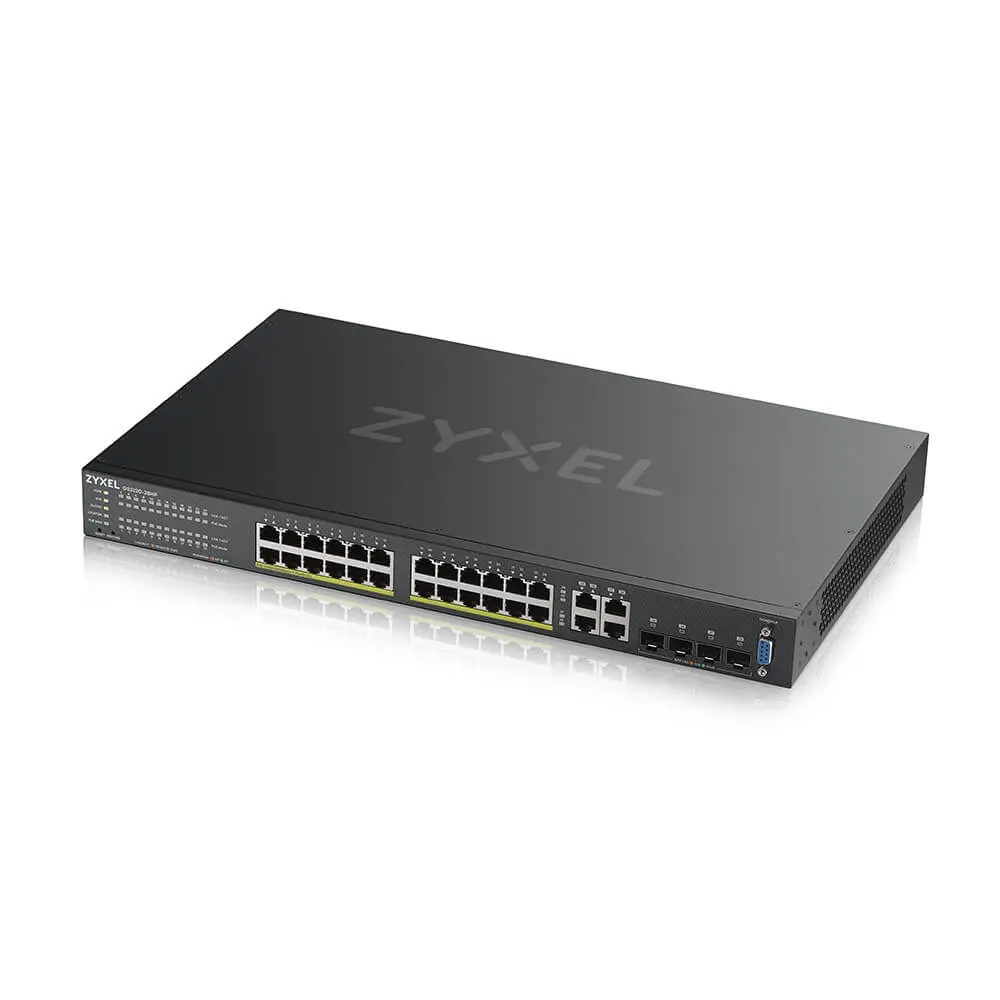 Switch, ZyXEL GS2220-28HP, περιοχή ΕΕ, Switch GbE L2 PoE 24 θυρών με GbE Uplink (περιλαμβάνεται άδεια NCC Pro pack 1 έτους) - image 3