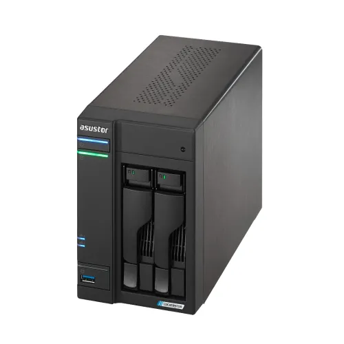 Мрежов сторидж, Asustor Lockerstor AS6702T, 2 Bay NAS, Intel Jasper Lake 4C 2.0 GHz, 4GB DDR4 SODIMM, M.2 NVMe x4 slots (Diskless), USB 3.2 Gen 2x2, Dual 2.5GbE Ports, WOW (Wake on WAN), AES-NI hardware encryption, MyArchive (support btrfs and snapshot), SSD Caching - image 2