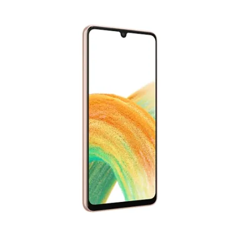 Мобилен телефон, Samsung SM-A336 GALAXY A33 5G 128 GB, Octa-Core (2x2.4 GHz, 6x2.0 GHz), 6 GB RAM, 6.4" 1080x2400 90 Hz, 48.0 MP + 8.0 MP + 5.0 MP + 2.0 MP + 13.0 MP Selfie, 5000 mAh, 5G, Peach - image 1