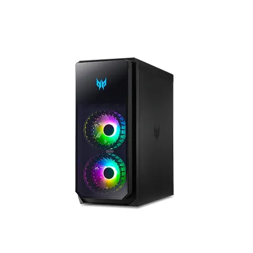 Настолен компютър, Acer Predator PO5-640, Core i7-12700 (2.10GHz up to 4.90GHz, 25MB), 2*8G DDR5 4800MHz, 1024GB PCIe SSD, M.2 slot free, GeForce RTX 3070 8GB GDDR6, 4*USB 2.0, 4*USB 3.2, 5*Audio jack, WIFI 6E, BT 5.0, 800W, Tempered Glass Side Panel, No OS - image 2