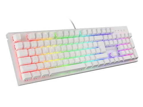 Клавиатура, Genesis Gaming Keyboard Thor 303 White RGB Backlight US Layout Brown Switch - image 1