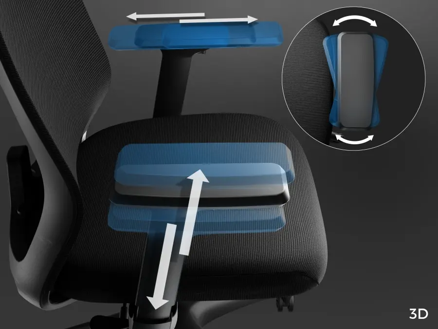 Καρέκλα, Genesis Ergonomic Chair Astat 200 Black - image 12