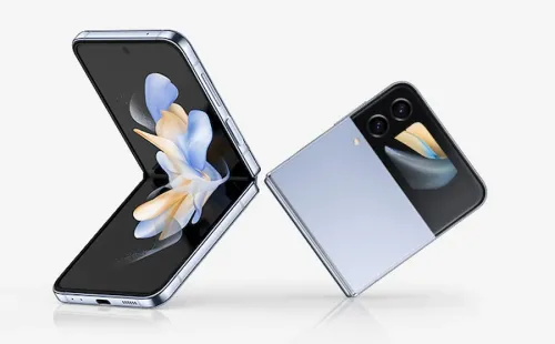 Мобилен телефон, Samsung SM-F721 GALAXY Flip 4 5G 256GB 8GB RAM 6.7" Dual SIM Blue - image 1