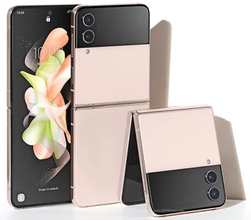 Мобилен телефон, Samsung SM-F721 GALAXY Flip 4 5G 128 GB, Octa-Core (1x3.19 GHz, 3x2.75 GHz, 4x1.8 GHz), 8 GB RAM, 6.7" 1080x2640 120 Hz Dynamic AMOLED, HDR10+, 12.0 MP + 12.0 MP + 10.0 MP Selfie, 3700 mAh, Dual SIM, Pink Gold