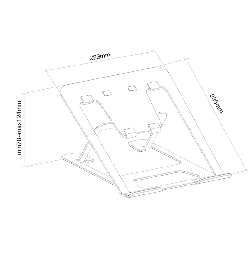 Стойка, Neomounts by NewStar Notebook Desk Stand (ergonomic) - image 8