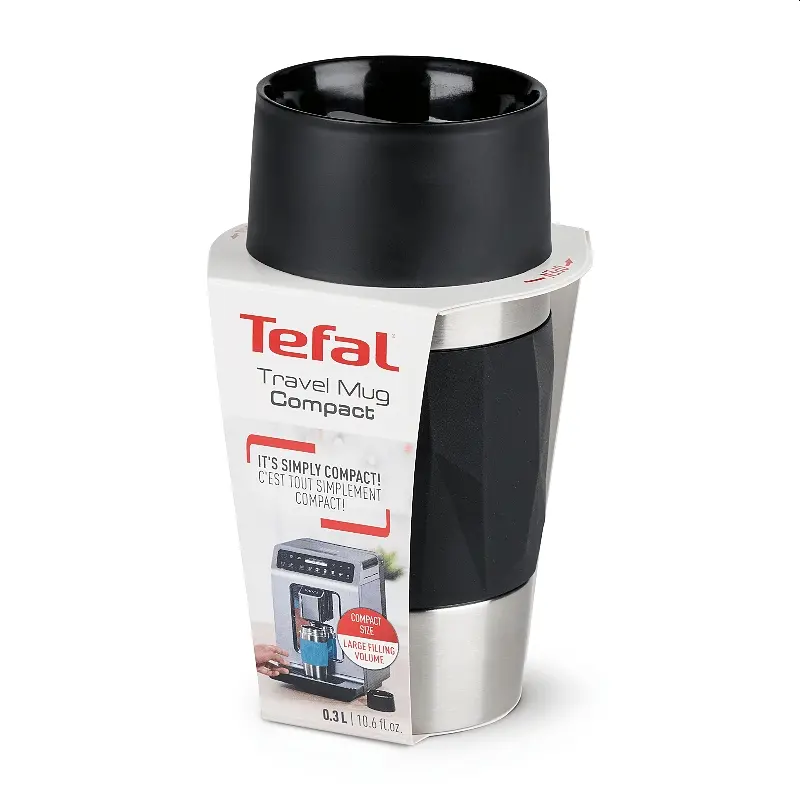 Термочаша, Tefal N2160110, COMPACT MUG 0.3L  BLACK - image 4