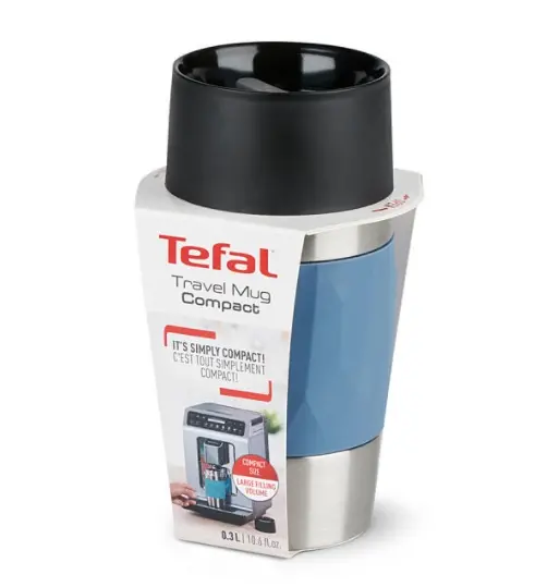 Термочаша, Tefal N2160210, COMPACT MUG 0.3L BLUE - image 7