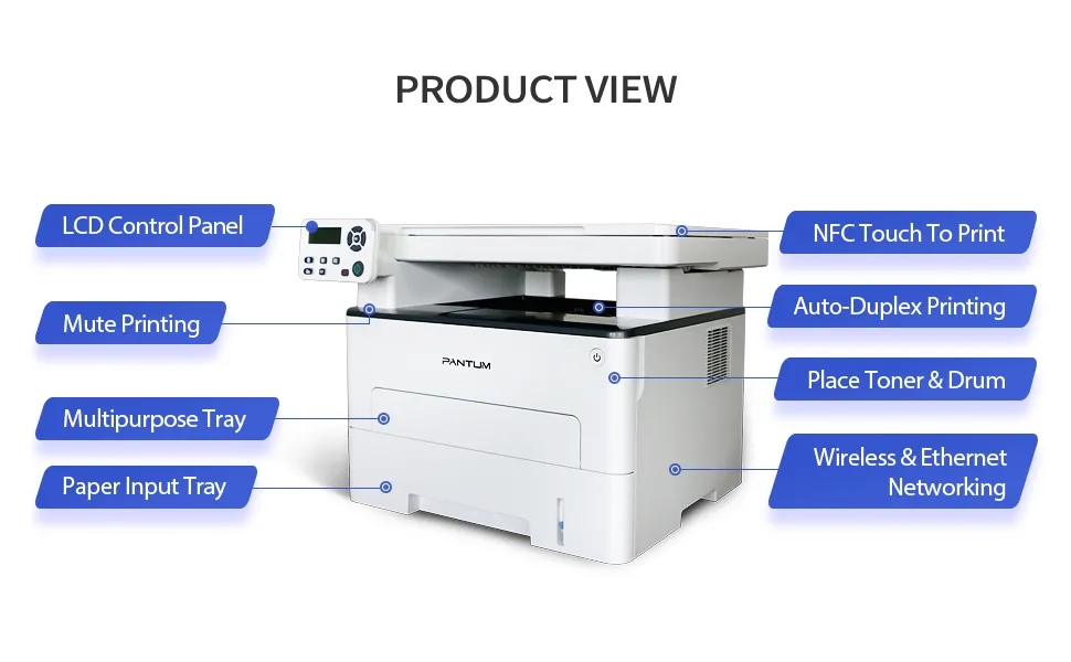 Лазерно многофункционално устройство, Pantum M6700DW Laser MFP - image 3
