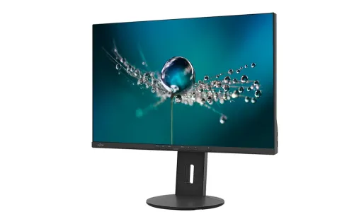 Монитор, Fujitsu DISPLAY B2410 WS, 24" UWide, LED, B-Line, IPS, 5ms, 1000:1, 300 cd/m2, 1920x1200 16:10, 1x DisplayPort 1.2, 1xHDMI 1.4, 1xDVI-D (HDCP), 1x D-SUB, 4xUSB, 6-in-1 St, Sp.2x2W, Height adj.150mm, Rot. 90°,Tilt angle -5°/+35°, Swivel angle 345°, Black - image 1