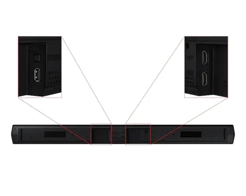 Аудио система, Samsung HW-B550 2.1ch Soundbar 6.5" Wireless subwoofer 410W Black - image 3