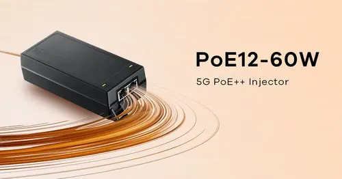 Мрежов компонент, ZyXEL PoE12-60W Multi Gig 1/2,5/5Gb Single Port 802.3bt PoE++ Injector - image 1
