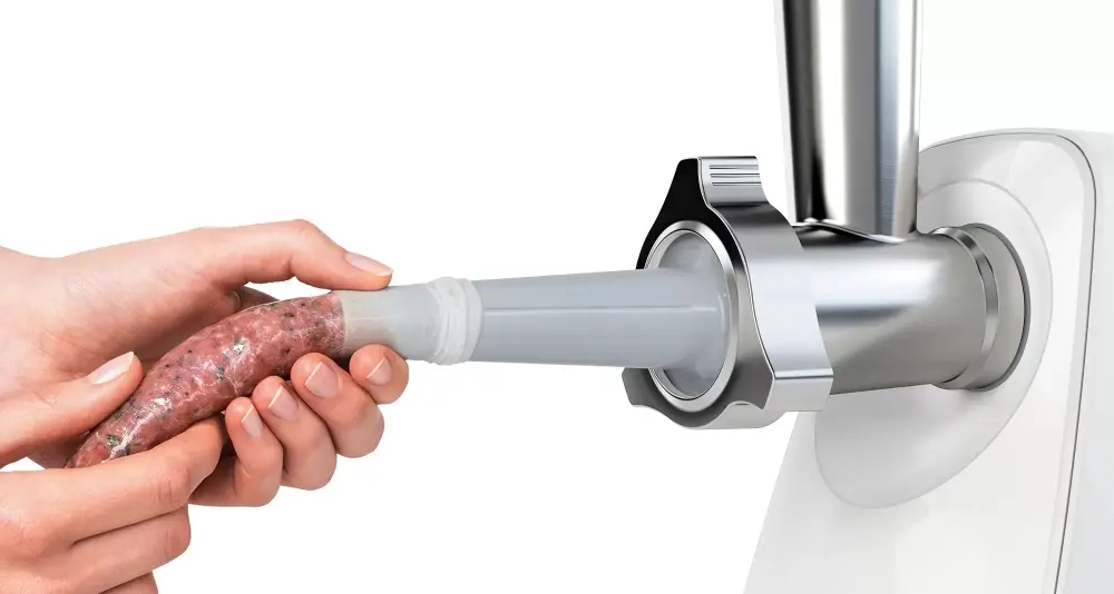 Κρεατομηχανή, Bosch MFW2515W, Κρεατομηχανή SmartPower από τη σειρά SmartPower: 1500W, 1,7 kg/min, 2 σίτες, 1 χοάνη λουκάνικων, εξάρτημα στίψης - image 7
