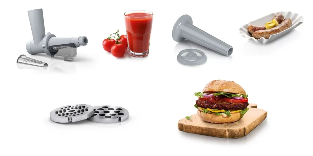 Месомелачка, Bosch MFW2515W Meat grinder, SmartPower, 350 W, White - image 8