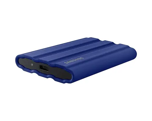 Твърд диск, Samsung Portable NVME SSD T7 Shield 2TB , USB 3.2 Gen2, Rugged, IP65, Read 1050 MB/s Write 1000 MB/s, Blue - image 3