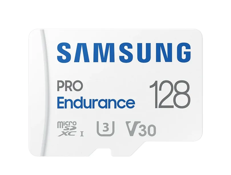 Памет, Samsung 128 GB micro SD PRO Endurance, Adapter, Class10, Waterproof, Magnet-proof, Temperature-proof, X-ray-proof, Read 100 MB/s - Write 40 MB/s