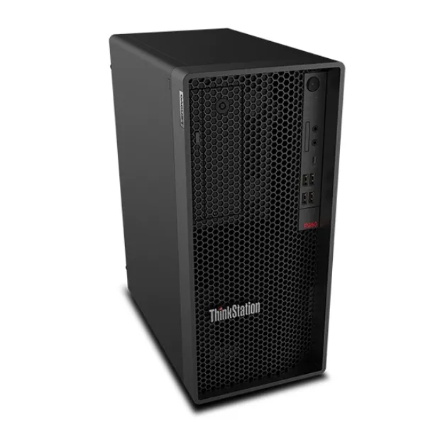 Настолен компютър, Lenovo ThinkStation P350 TW, Intel Core i7-11700K (3.6GHz up to 5.0GHz, 16MB), 32GB (2x16) DDR4 3200MHz, 1TB SSD, NVIDIA RTX A4000 16GB, KB, Mouse, 750W Power Supply, Win 10 Pro, 3Y - image 1