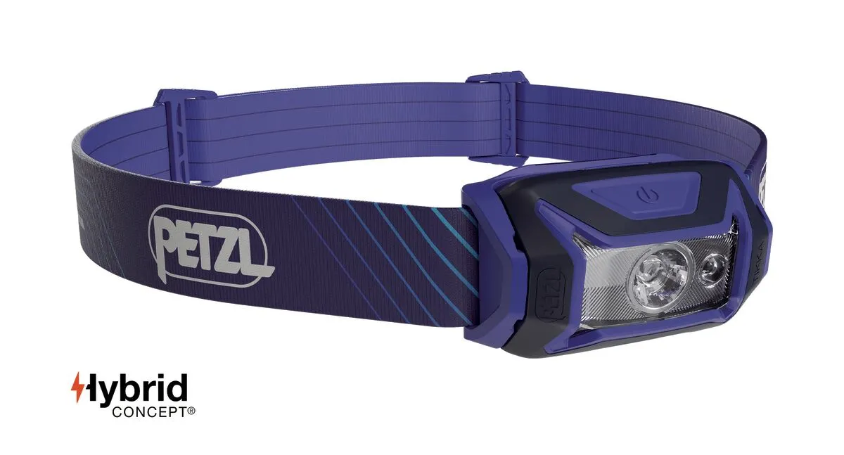 Φακός κεφαλής PETZL TIKKA® CORE 2022, 450 Λούμεν, Μπλε