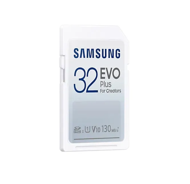 Памет, Samsung 32GB SD Card EVO Plus, Class10, Transfer Speed up to 130MB/s - image 1
