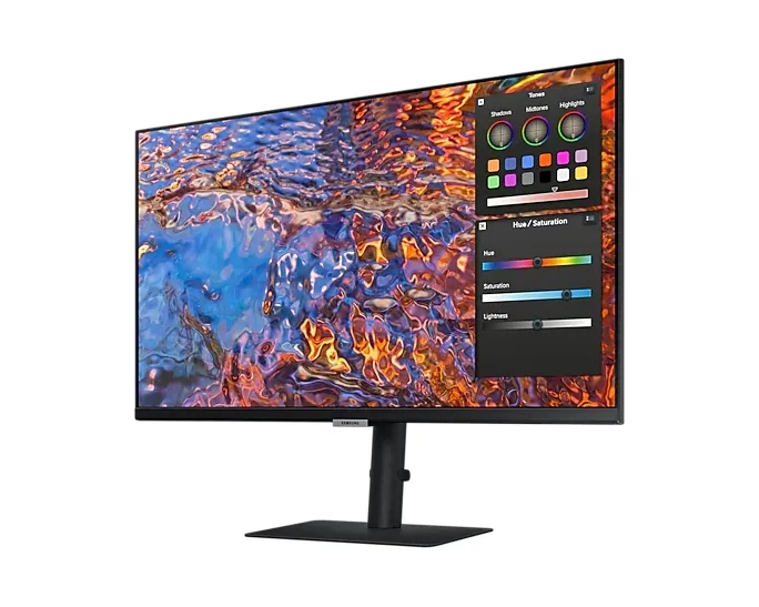 Монитор, Samsung 27B800 , 27" IPS LED, 60 Hz, 5 ms GTG, 3840x2160, 300 cd/m2, 1000:1, HDR 10, Eye Saver Mode, Flicker Free, PBP, PIP, USB-C, 3xUSB 3.0, Display Port 1.4, 2xHDMI 2.2, Headphone Jack, 178°/178°, Black - image 1