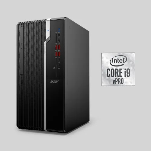 Настолен компютър, Acer Veriton S2690G, Intel H610 chipset, Intel Core i5-12400 (up to 4.40GHz, 18MB), 8GB DDR4 3200MHz, 512 SSD, no DVD, Intel UHD Graphics, Keyboard & Mouse USB, HDMI, DP,VGA, 4xUSB 3.2, 4xUSB 2.0, RJ-45, 180W (80PLUS Bronze), NO OS, 3Y Warranty