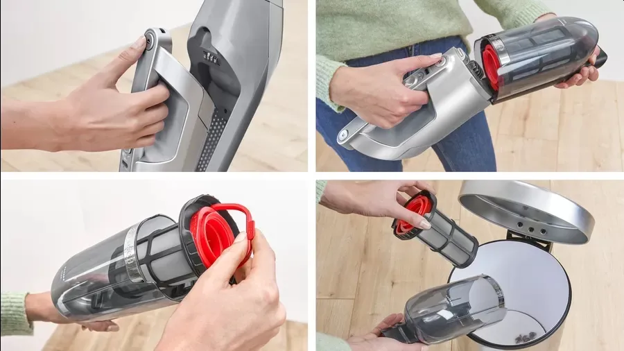 Прахосмукачка, Bosch BCH3K2301, Cordless Handstick Vacuum cleaner 2 in 1 Flexxo Gen2 23Vmax, Serie 4, built-in accessories, Silver - image 9