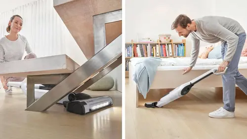 Прахосмукачка, Bosch BBH3ALL28, Cordless Handstick Vacuum cleaner 2 in 1 Flexxo Gen2 28Vmax, Serie 4, built-in accessories, White - image 6