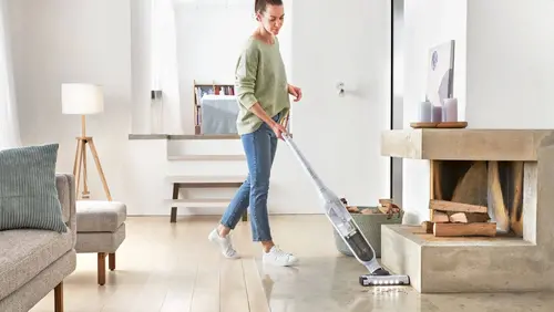 Aspirator, Bosch BBH3ALL28, Aspirator vertical fără fir 2 în 1 Flexxo Gen2 28Vmax, Serie 4, accesorii încorporate, Alb - 9