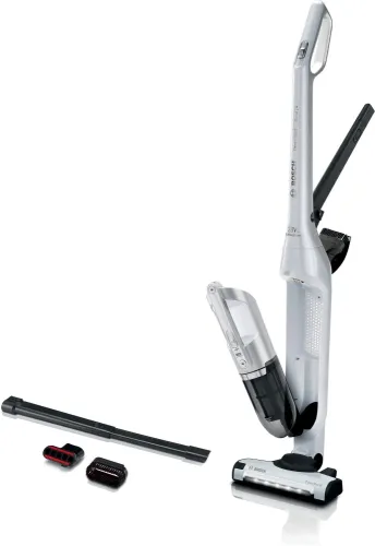 Прахосмукачка, Bosch BBH3ALL28, Cordless Handstick Vacuum cleaner 2 in 1 Flexxo Gen2 28Vmax, Serie 4, built-in accessories, White