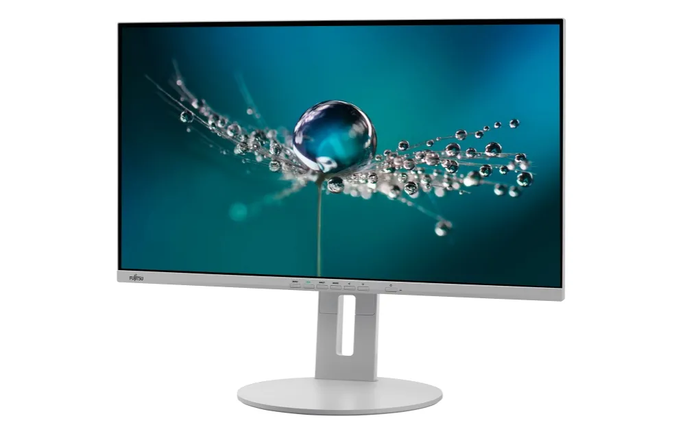 Монитор, Fujitsu DISPLAY B27-9 TE QHD 27" UWide, LED, Business Line, IPS, 5ms, 1000:1, 350 cd/m2, 2560x1440 2K, 100% sRGB, 1xHDMI, 1xDP 1.2, 1x DualLink DVI, USB, 6-in-1 stand, Sp.2x2W, HAdj.150mm, Rotation 90°,Tilt angle -5°/+35°, Swivel angle 345°, Marble grey