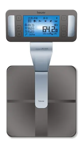 Везна, Beurer BF 1000 Super Precision, diagnostic bathroom scale, Weight, body fat, body water, muscle percentage, bone mass, AMR/BMR calorie display; Bluetooth; 200 kg / 50 g - image 1