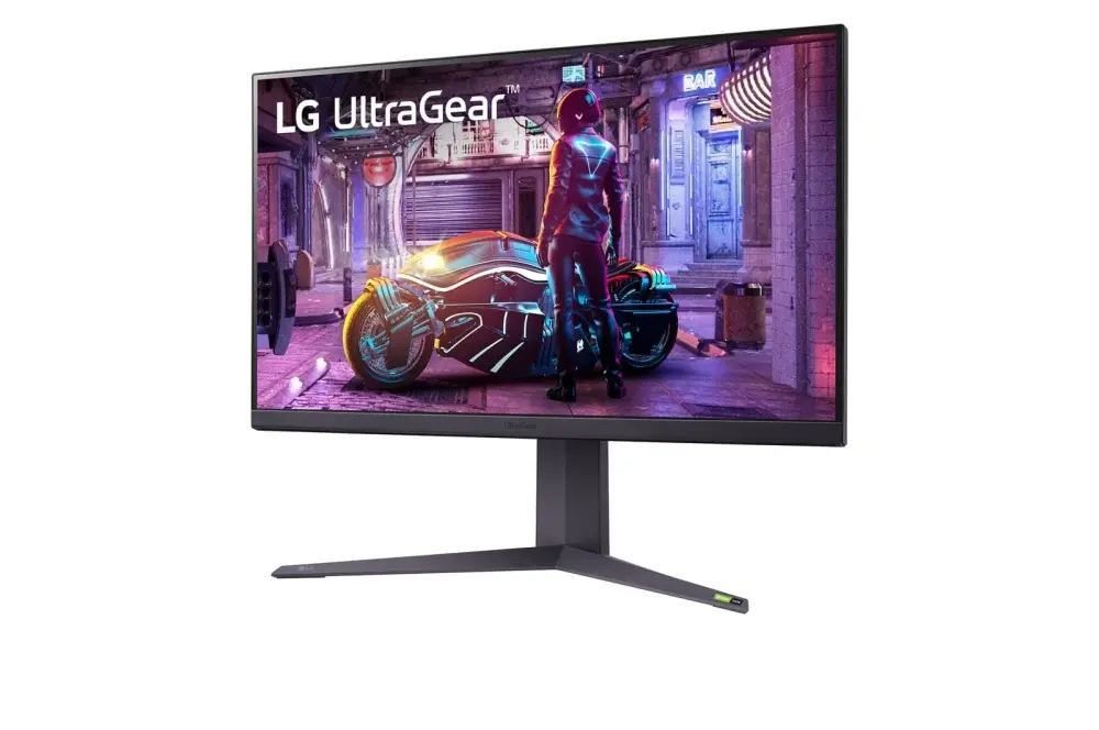 Монитор, LG 32GQ850-B, 31.5" UltraGear Nano IPS with ATW, AG, 1ms GtG, 1000:1, 450cd/m2, QHD (2560x1440), 240Hz, Reader Mode, FreeSync, G-SYNC, VRR, HDR 600, DCI-P3 98%, USB, HDMI, DisplayPort, Height Adjustable, Pivot, Tilt, Headphone out,  Black - image 1