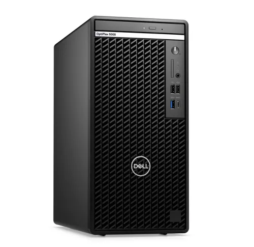 Настолен компютър, Dell OptiPlex 5000 MT, Intel Core i7-12700 (12 Cores/25MB/2.1GHz to 4.9GHz), 8GB (1x8GB) DDR4, 256GB PCIe NVMe SSD, Intel Integrated Graphics, DVD+/-RW, K&M, Ubuntu, 3Y ProSupport and NBD + PNY NVIDIA A2000 12GB LowProfile