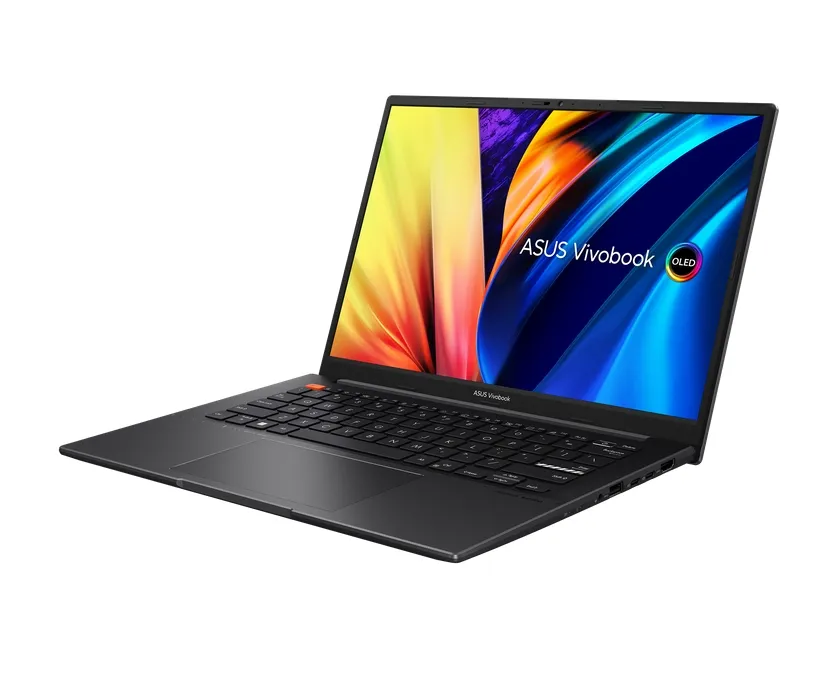 Лаптоп, Asus Pro OLED M3402QA-OLED-KM731W,AMD Ryzen 7 5800H (3.2GHz up to 4.4GHz, 16MB), 14" 2.8K (2880 x 1800) OLED 16:10 aspect ratio, GL 600 NITS(HDR) , DDR4 16GB( 8 ON BD.),1TB PCIEG3 SSD, Windows 11 , Num Pad, Indie Black - image 1