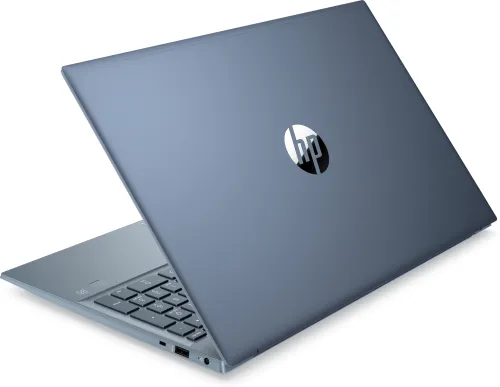 Лаптоп, HP Pavilion 15-eh2008nu Fog Blue, Ryzen 5-5625U (2.3Ghz, up to 4.3Ghz/16MB/6C), 15.6" FHD IPS AG, 16GB 3200MHz 2DIMM, 512GB PCIe SSD, WiFi a/c 2x2 + BT 5, FPR, no SD Reader, Backlit Kbd, 3C Batt, Free DOS - image 3