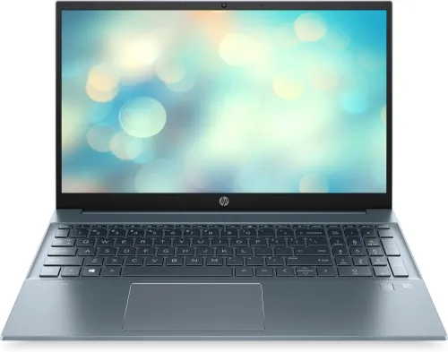 Лаптоп, HP Pavilion 15-eh2008nu Fog Blue, Ryzen 5-5625U (2.3Ghz, up to 4.3Ghz/16MB/6C), 15.6" FHD IPS AG, 16GB 3200MHz 2DIMM, 512GB PCIe SSD, WiFi a/c 2x2 + BT 5, FPR, no SD Reader, Backlit Kbd, 3C Batt, Free DOS