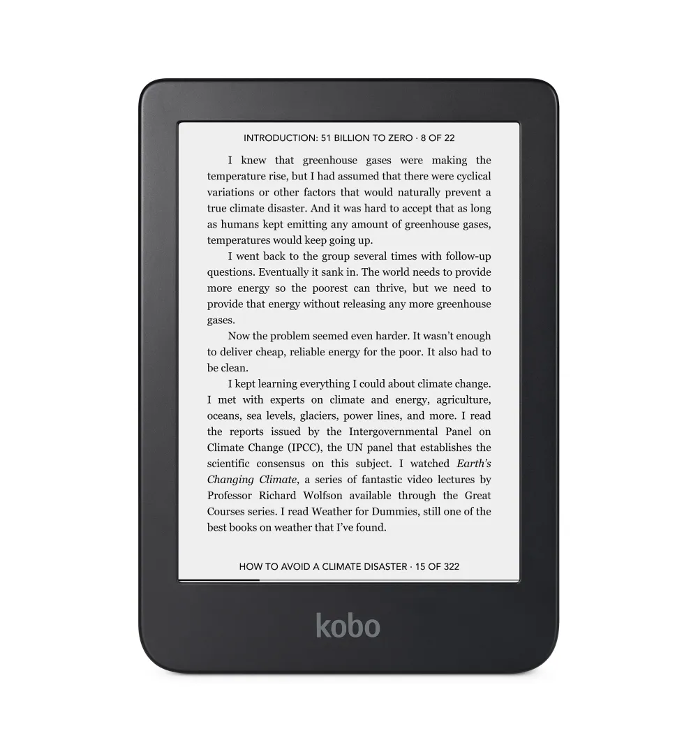 Четец за Е-книги, Kobo Clara 2E e-Book Reader, E Ink Carta 1200 touchscreen 6 inch, HD 300 PPI, 16 GB, Ocean Blue - image 2
