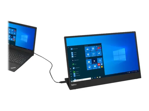 Монитор, Lenovo ThinkVision M15 15.6" FHD, IPS, 1920x1080, 6ms, 1000:1, 250 nits, USB Type-C, Tilt, Height Adjust Stand - image 1