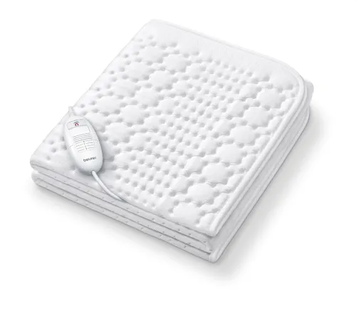 Термоподложка, Beurer TS 19 Compact Heated Underblanket; Breathable; 3 temperature settings; Illuminated temperature settings; Removable switch; Washable on 30°; Oko-Tex 100; BSS; 130(L)x75(W) cm