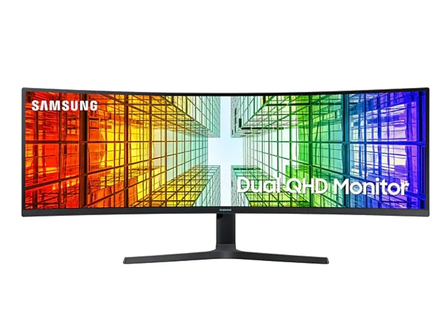 Монитор, Samsung 49" 49A950 VA QLED, 120 Hz, 4 ms GTG, 5120x1440, 350 cd/m2, 3000:1, HDR 400, Eye Saver, Flicker Free, USB Type C, LAN, 3xUSB 3.0, Display Port, 2xHDMI, Speakers, Headphone Jack, 178°/178°, Black