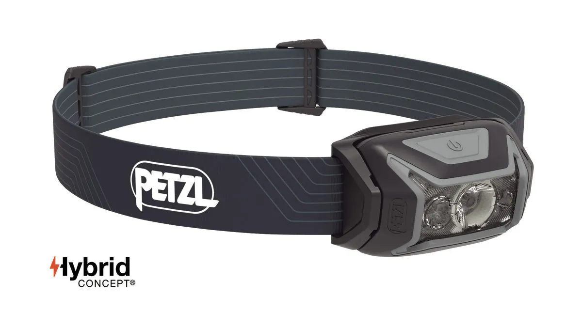 Челник PETZL ACTIK 2022, 450 Лумена,  Сив