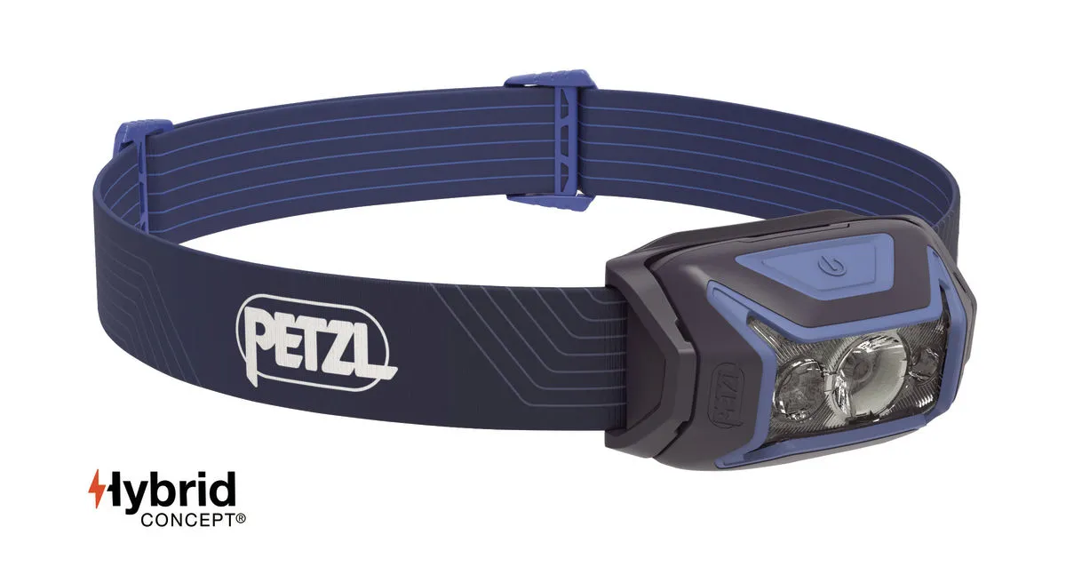 Lanternă frontală PETZL ACTIK 2022, 450 Lumeni, Albastru
