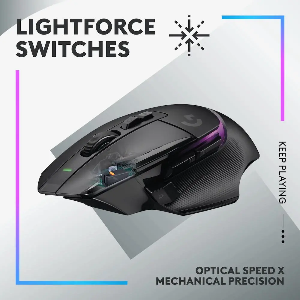 Mouse, Logitech G502 X PLUS WL Negru - EER - image 1