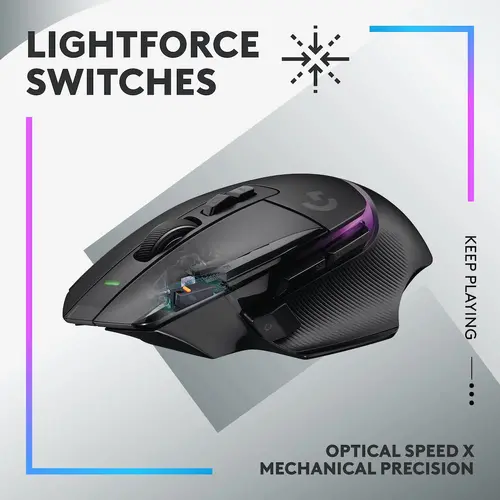 Mouse, Logitech G502 X PLUS WL Negru - EER - 2
