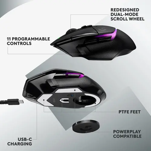 Мишка, Logitech  G502 X PLUS WL Black - EER - image 6