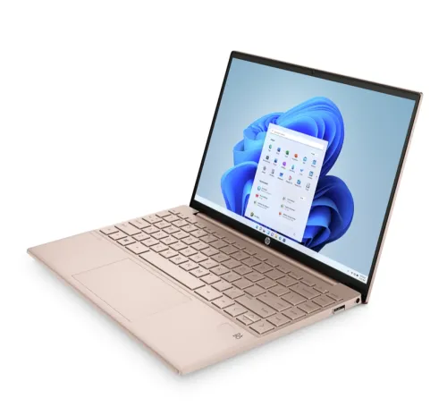 Лаптоп, HP Pavilion Aero 13-be1017nn Pale Rose Gold, Ryzen 7-5825U(2Ghz, up to 4.5GHz/16MB/8C), 13.3" WUXGA AG IPS 400 nits, 16GB DDR4 on-board, 512GB PCIe SSD, WiFi a/x + BT5.2, Backlit Kbd, 3 Cell Batt, No SD Reader, FPR, Win 11 Home - image 1
