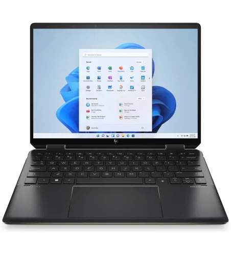 Лаптоп, HP Spectre x360 14-ef0037nn Nightfall Black Core i7-1255U(up to 4.7GH/12MB/10C), 13.5" 3k2k OLED IPS 400 nits Touch, 16GB DDR4 on-board, 1TB PCIe SSD, WiFi AX211 6E + BT5.2, FPR, Backlit Kbd, 4 Cell Batt, Win 11 Home - image 1