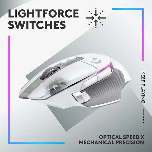 Mouse, Logitech G502 X PLUS WL Alb - EER - 2