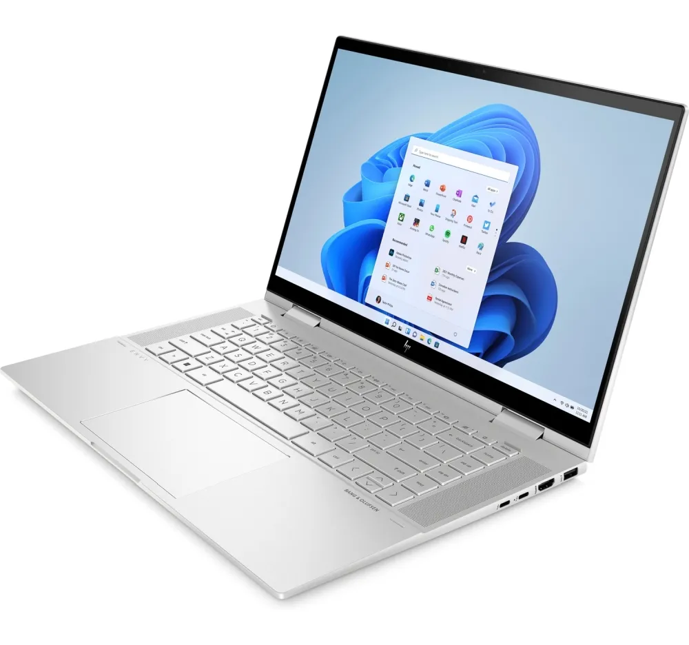 Лаптоп, HP Envy x360 15-ew0037nn Natural silver, Core i7-1260P(up to 4.7GH/18MB/12C), 15.6" FHD OLED 400nits Touch, 16GB 3200MHz 2DIMM, 512GB PCIe SSD, WiFi AX211 6E + BT5.2, Backlit Kbd, 3C Batt, Win 11 Home - image 2