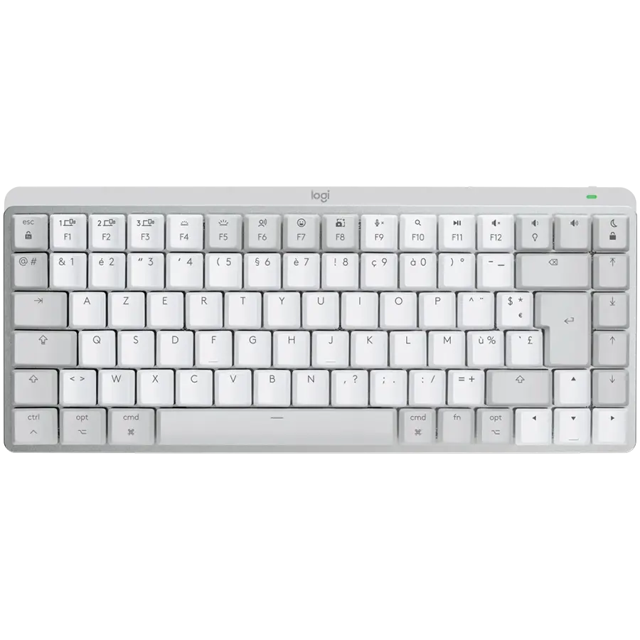 Tastatură, Logitech MX Mechanical Mini for Mac Minimalist Wireless Illuminated Keyboard - PALE GREY - US INT'L - EMEA