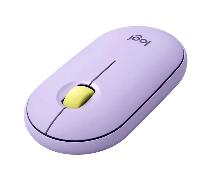 Мишка, Logitech Pebble M350 Wireless Mouse - LAVENDER LEMONADE - EMEA-914 - image 1